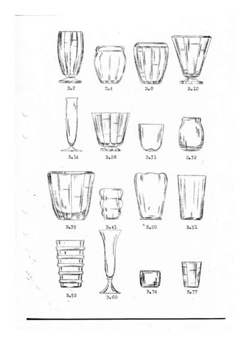 Stromberg Swedish Glass Catalogue, Before 1954, Page 3