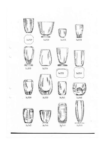 Stromberg Swedish Glass Catalogue, Before 1954, Page 9