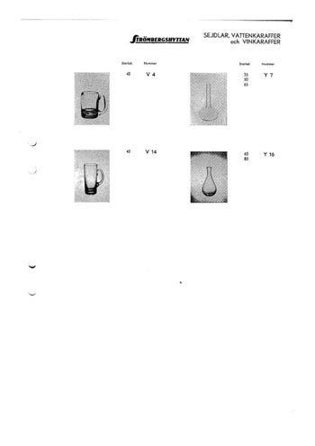Stromberg Swedish Glass Catalogue, Before 1977, Page 33