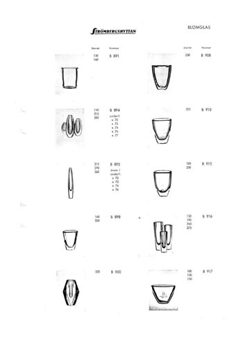 Stromberg Swedish Glass Catalogue, Year Unknown, Page 3