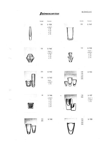 Stromberg Swedish Glass Catalogue, Year Unknown, Page 5