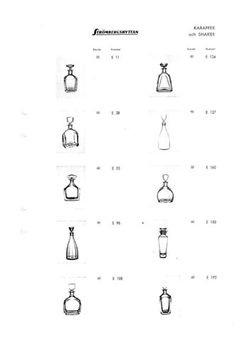 Stromberg Swedish Glass Catalogue, Year Unknown, Page 8