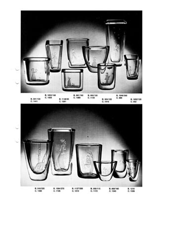 Stromberg Swedish Glass Catalogue, Year Unknown, Page 1