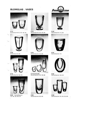 Stromberg Swedish Glass Catalogue, Year Unknown, Page 3