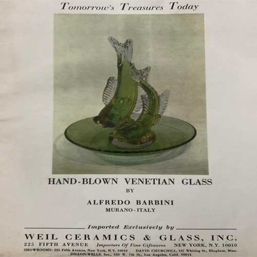Barbini 1967 Catalogue