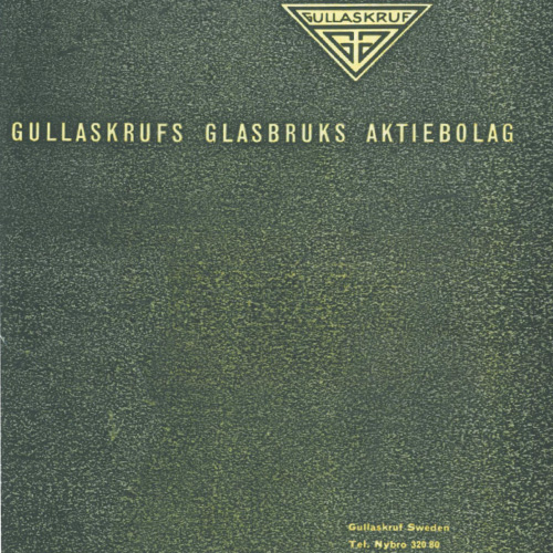 Gullaskruf Catalogue, probably 1959