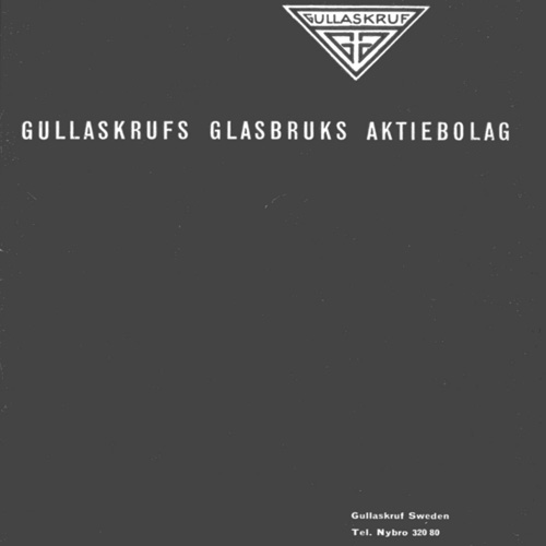 Gullaskruf Catalogue, probably 1963