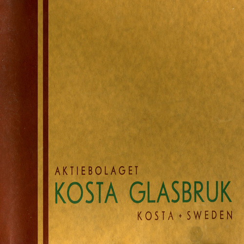 Kosta 1933 Catalogue