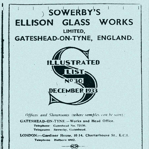 Sowerby 1933 Catalogue