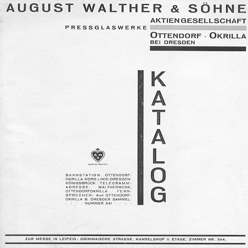 Walther & Sohne 1931 Catalogue