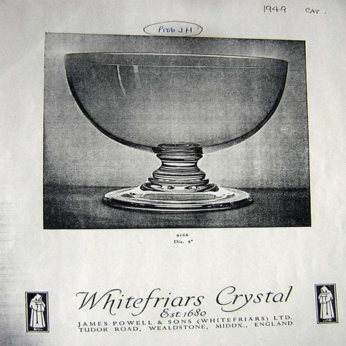 Whitefriars 1949 Catalogue