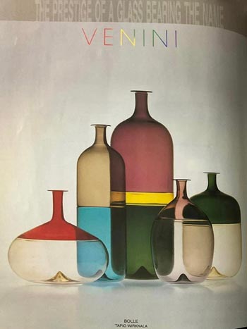 Venini Murano Glass Brochure, Page 3