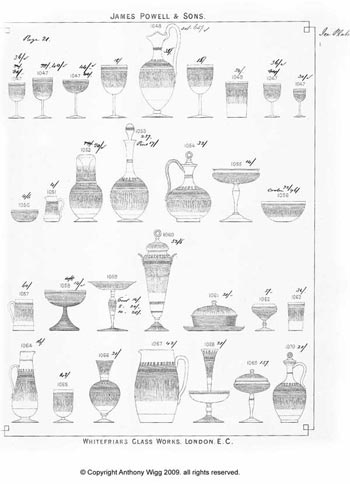 Whitefriars 1860 British Glass Catalogue, Page 3