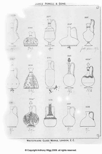 Whitefriars 1860 British Glass Catalogue, Page 7