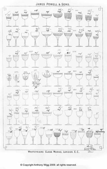 Whitefriars 1860 British Glass Catalogue, Page 9