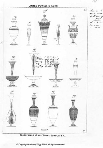 Whitefriars 1860 British Glass Catalogue, Page 31