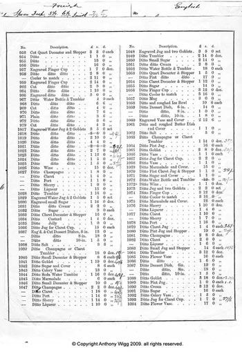 Whitefriars 1860 British Glass Catalogue, Page 35