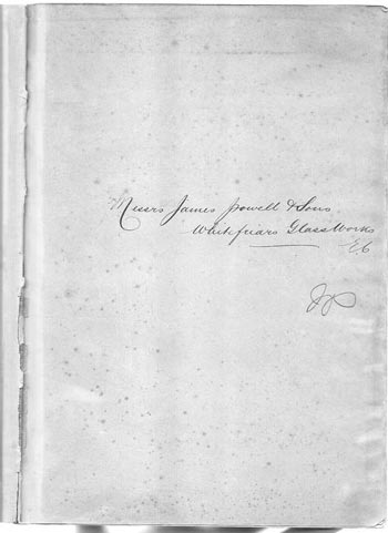 Whitefriars 1865 British Glass Catalogue, Page 1