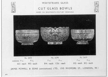 Whitefriars 1931 British Glass Catalogue, Page 201 (1-200 missing)