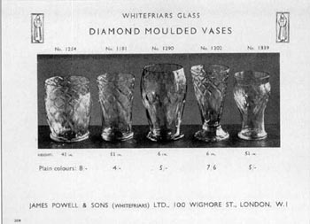 Whitefriars 1931 British Glass Catalogue, Page 208