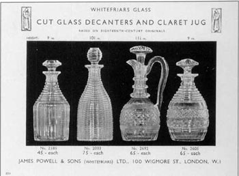 Whitefriars 1931 British Glass Catalogue, Page 221 (220 missing)
