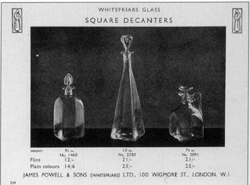 Whitefriars 1931 British Glass Catalogue, Page 228