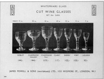 Whitefriars 1931 British Glass Catalogue, Page 229
