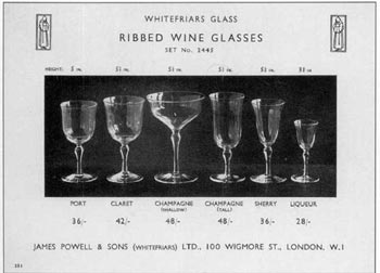 Whitefriars 1931 British Glass Catalogue, Page 230