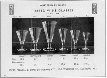Whitefriars 1931 British Glass Catalogue, Page 231