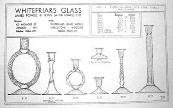 Whitefriars 1938 British Glass Catalogue, Page 29