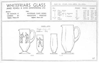Whitefriars 1938 British Glass Catalogue, Page 65