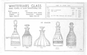 Whitefriars 1938 British Glass Catalogue, Page 74