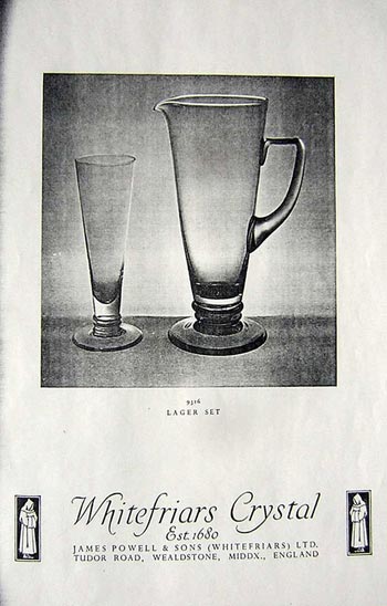 Whitefriars 1949 British Glass Catalogue, Page 26