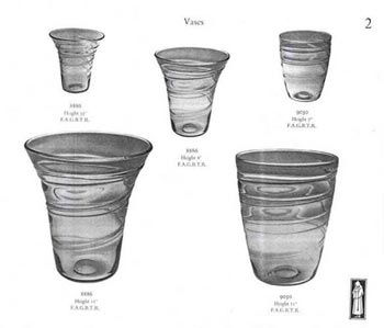 Whitefriars 1957 British Glass Catalogue, Page 2