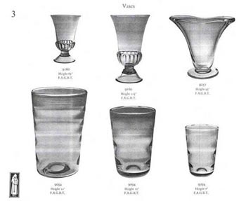 Whitefriars 1957 British Glass Catalogue, Page 3