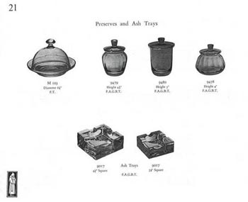 Whitefriars 1957 British Glass Catalogue, Page 21