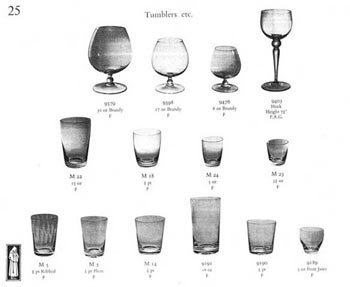 Whitefriars 1957 British Glass Catalogue, Page 25