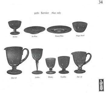 Whitefriars 1957 British Glass Catalogue, Page 34