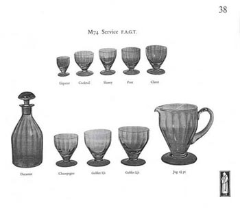 Whitefriars 1957 British Glass Catalogue, Page 38