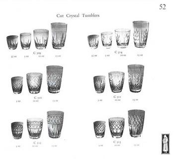 Whitefriars 1957 British Glass Catalogue, Page 52