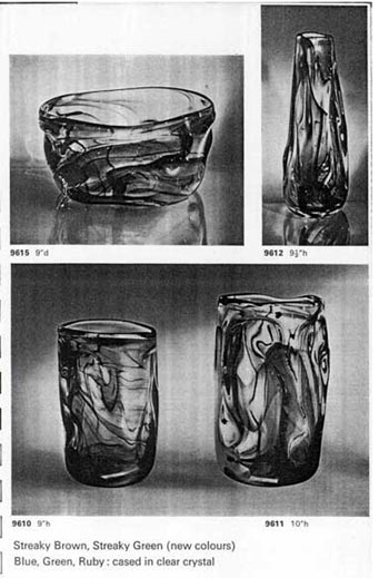 Whitefriars 1964 British Glass Catalogue, Page 3