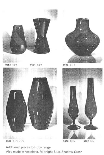 Whitefriars 1964 British Glass Catalogue, Page 4