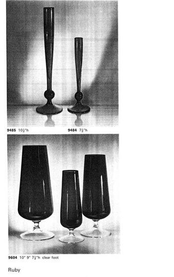 Whitefriars 1964 British Glass Catalogue, Page 6