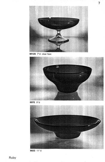 Whitefriars 1964 British Glass Catalogue, Page 12 (11 missing)