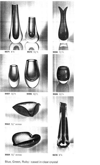 Whitefriars 1964 British Glass Catalogue, Page 17