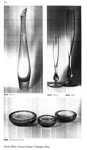 Whitefriars 1964 British Glass Catalogue, Page 21