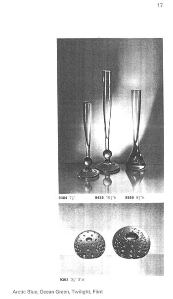 Whitefriars 1964 British Glass Catalogue, Page 22