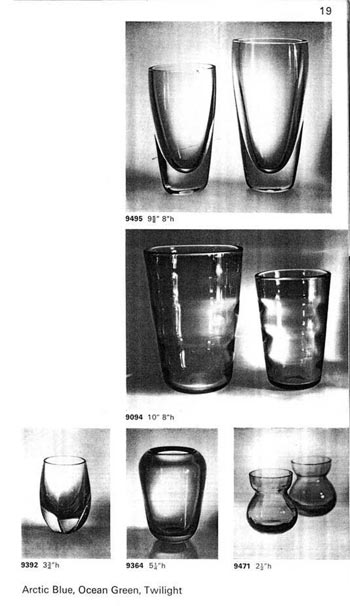 Whitefriars 1964 British Glass Catalogue, Page 24 (23 missing)