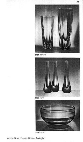 Whitefriars 1964 British Glass Catalogue, Page 26