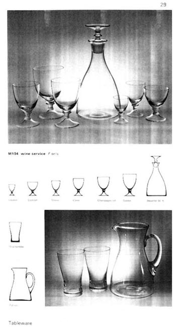 Whitefriars 1964 British Glass Catalogue, Page 34